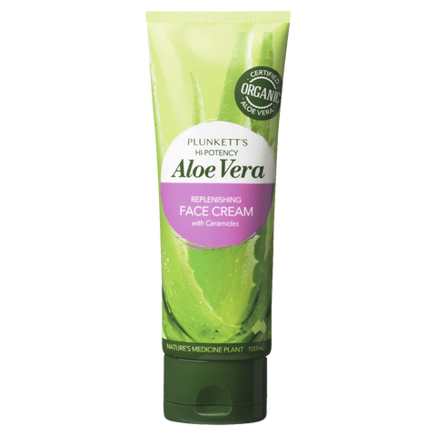 Plunkett’s Hi-Potency Aloe Vera Replenishing Face Cream with Ceramides 100mL