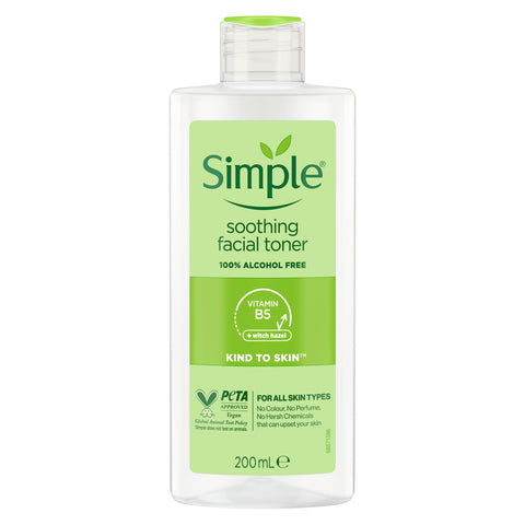 Simple Kind To Skin Facial Toner Soothing 200ml