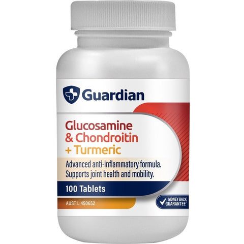 Guardian Glucosamine & Chondroitin + Turmeric 100 Tab