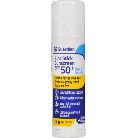 Guardian Zinc Spf50+ 12gm White