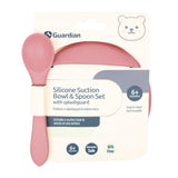 Guardian Silicone Bowl & Spoon Set Dust Berry