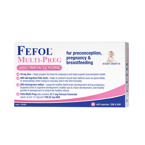 Fefol Multi Preg Liquid 60 Capsules