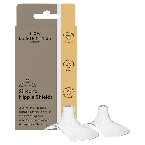 New Beginnings Silicone Nipple Shields 2 Packs