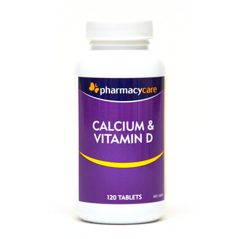 Pharmacy Care Calcium & Vitamin D 120 Tablets