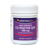 Pharmacy Care Co-Enzyme Q10 Extra Strength 150Mg 100 Capsules