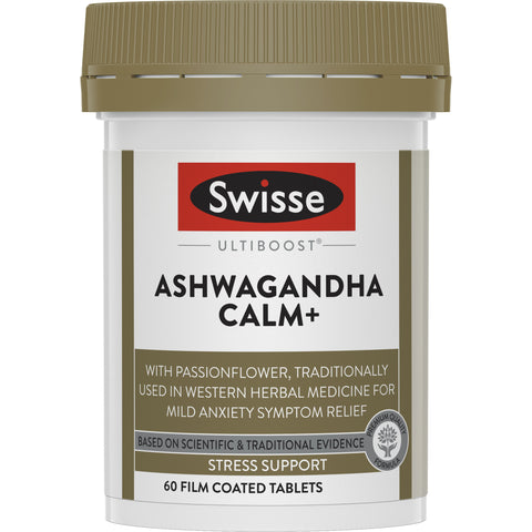 SWISSE ULTIBOOST ASHWAGANDA CALM+ 60PK