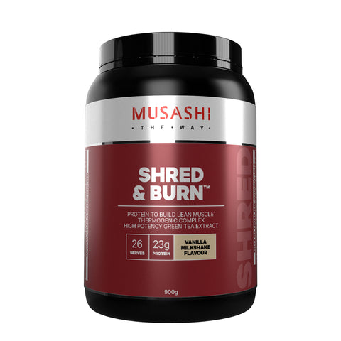 Musashi Shred And Burn Vanilla 900g