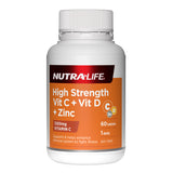 Nutra-Life High Strength Vit C + Vit D + Zinc 60 tablets