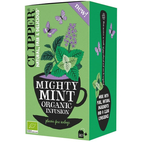 Clipper Tea Mighty Mint X 20 Tea Bags Pack of 4