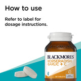 Blackmores Horseradish Garlic + C 50 Tablets