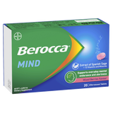 Berocca Mind Mixed Berries 20 Effervescent Tablets