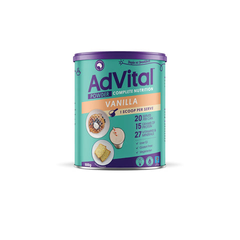 AdVital Nutritionally Complete Powder Vanilla 500g