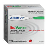 Chemists Own Ibuvance Liquid Capsules 100