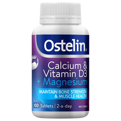 Ostelin Calcium & Vitamin D3 + Magnesium 100 Tablets