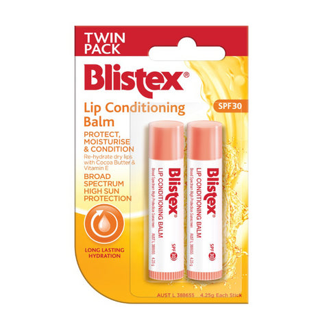 Blistex Lip Cond Balm Spf30 Twin Pack