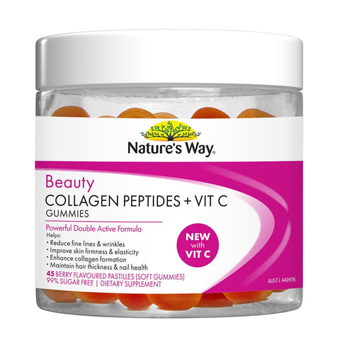 Nature's Way Beauty Collagen + Vitamin C Gummies 45