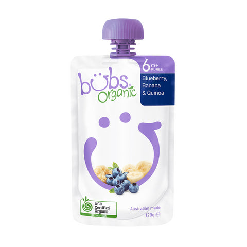 Bubs Organic Blueberry Banana & Quinoa 120g