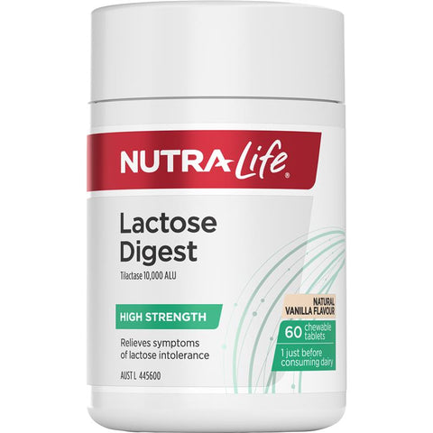 Nutra-Life Lactose Digest 60 Chewable Tablets