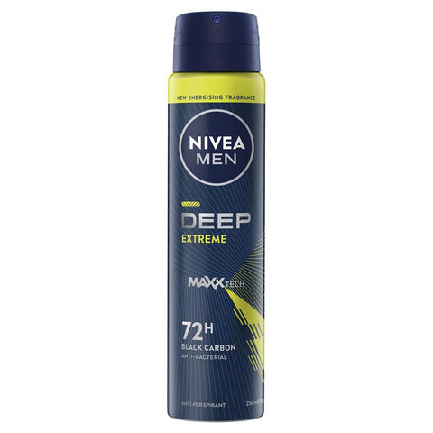 Nivea for Men Deodorant Deep Extreme 72hr 250ml