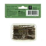 Beauty Theory Brown Fringe Pins