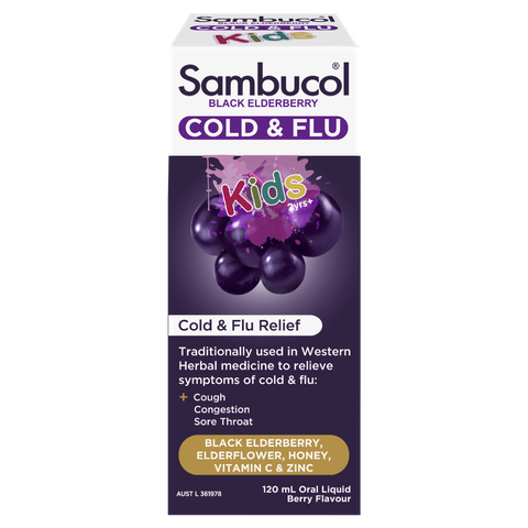 Sambucol Kids Cough Cold & Flu Liquid 120ml