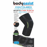 BODYASSIST CONTOURED 4-WAY SPORTS ELASTIC KNEE SLEEVE