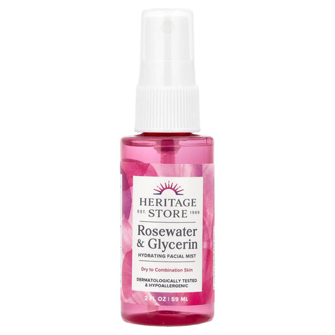 HERITAGE STORE Rosewater & Glycerin Hydrating Facial Mist 59ml