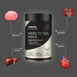 Melrose Origins Nose To Tail Multi (Grass Fed Organs 1000mg: Liver + Heart + Kidney + Brains) 120c