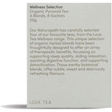 Love Tea Organic Wellness Tea Selection x 8 Pyramids