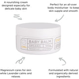 The Base Collective Little Organic Magnesium & Lavender Baby Balm 100g