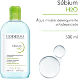 Bioderma Sebium H2O Purifying Micellar Water Cleanser for Oily Skin 500ml