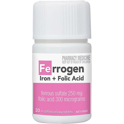 Ferrogen Iron + Folic Acid 30 Tablets