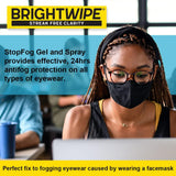 BrightWipe Lens Cleaning Antifog Wipes 20 Pack