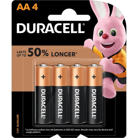 Duracell Coppertop AA Batteries Pack of 4