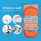 White Magic - Eco Basics Washing Up Pad Tangerine 1pk Pack of 7