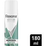 Rexona Clinical Protection Antiperspirant Aerosol Deodorant Eucalyptus and Mint Scent for Women 180ML