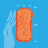 White Magic - Eco Basics Washing Up Pad Tangerine 1pk Pack of 7