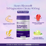 Henry Blooms Tri-Magnesium Citrate 900mg 150c