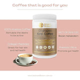 Brain and Brawn Collagen Keto Coffee (With MCT C8 & C10 and Grass-fed Butter) Unsweetened 300g