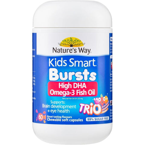 Nature's Way Kids Smart Chewable Omega 3 Fish Oil Trio 60 Pack