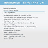 JSHEALTH Memory + Cognition Formula 60 Tablets