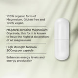 Vitaceuticals Magzorb Magnesium Glycinate 500mg 30 Capsules