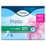 Tena InstaDry Long Length Pads 8 Pack