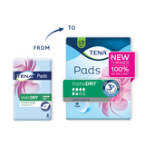 Tena InstaDry Long Length Pads 8 Pack