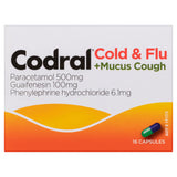 Codral Cold & Flu + Mucus Cough 16 Capsules