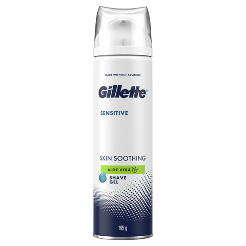 Gillette Shave Gel Sensitive Aloe Vera 195g