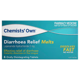 Chemists' Own Diarrhoea Relief Melts 6 Tablets