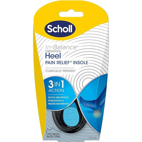 Scholl In Balance Heel and Ankle Orthotic Insole Large