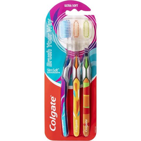 Colgate Advanced ToothBrush Slim Soft 3pk