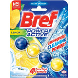 Bref Power Active Juicy Lemon, Rim Block Toilet Cleaner, 50g